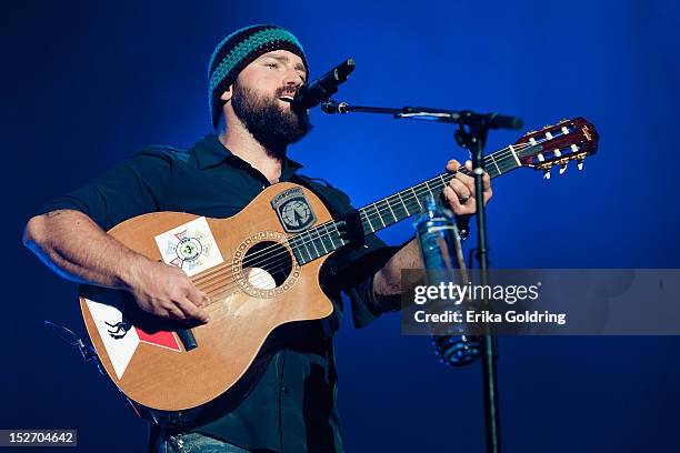 Zac Brown performs during DeLuna Fest on September 23, 2012 in Pensacola Beach, Florida.