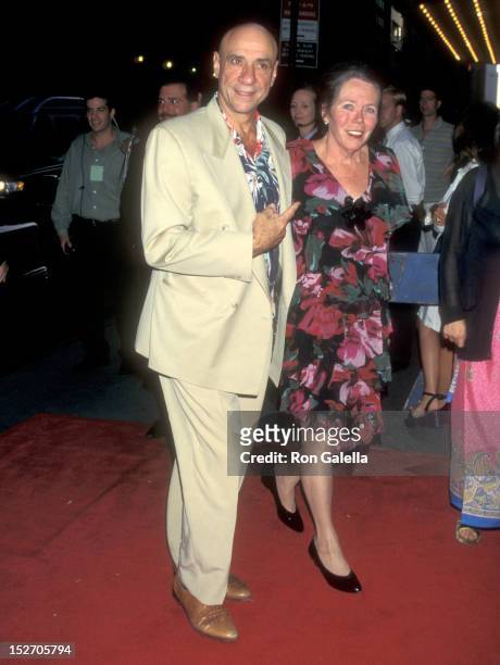Actor F. Murray Abraham and wife Kate Hannan attend the "Mimic" New York City Premiere on August 19, 1997 at Ziegfeld Theater in New York City, New...