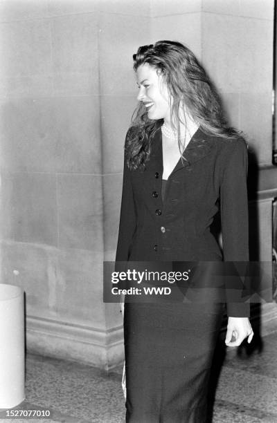 Carre Otis attends an event at the Metropolitan Museum of Art in New York City on December 5, 1994.