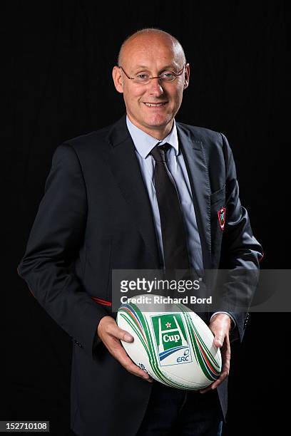Coach Bernard Laporte of RC Toulon poses during the Heineken Cup Launch at France Television HQ on September 24, 2012 in Paris, France.
