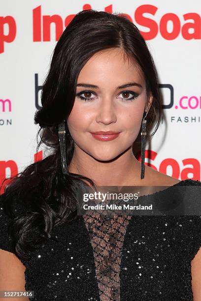 Jacqueline Jossa attends the Inside Soap Awards at One Marylebone on September 24, 2012 in London, England.