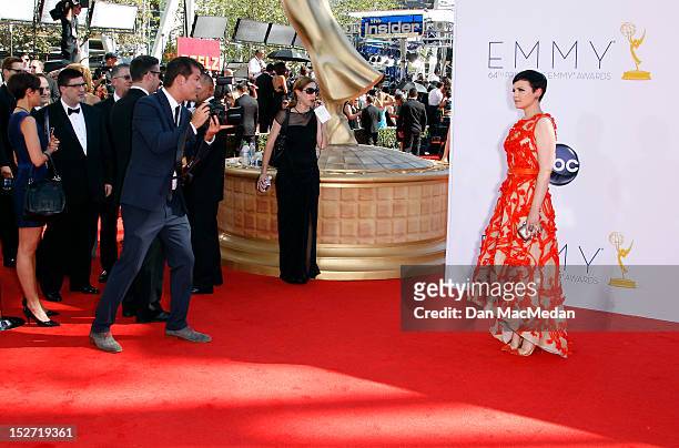 Ginnifer Goodwin arrives at the 64th Primetime Emmy Awards held at Nokia Theatre L.A. Live on September 23, 2012 in Los Angeles, California.