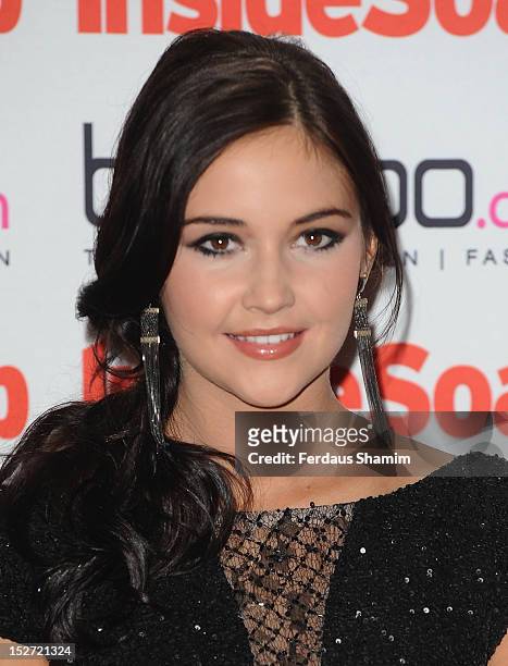 Jacqueline Jossa attends the Inside Soap Awards at One Marylebone on September 24, 2012 in London, England.