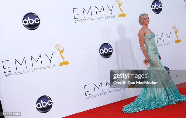 Julianne Hough arrives at the 64th Primetime Emmy Awards held at Nokia Theatre L.A. Live on September 23, 2012 in Los Angeles, California.