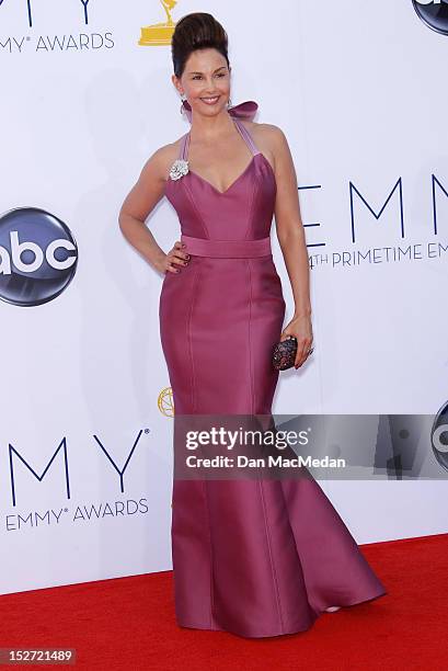 Ashley Judd arrives at the 64th Primetime Emmy Awards held at Nokia Theatre L.A. Live on September 23, 2012 in Los Angeles, California.