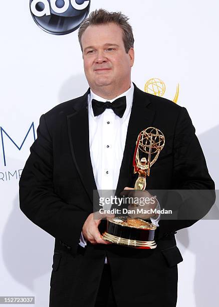 Actor Eric Stonestreet poses in the press room at the 64th Primetime Emmy Awards held at Nokia Theatre L.A. Live on September 23, 2012 in Los...