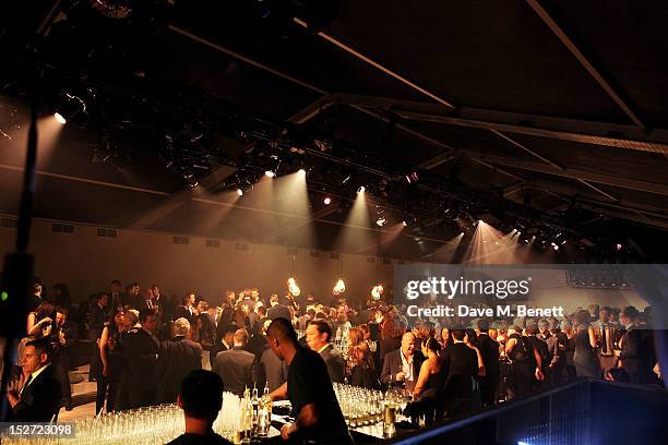 General view of the atmosphere at the EMI Music Sound Foundation fundraiser at Somerset House on September 24, 2012 in London, England.