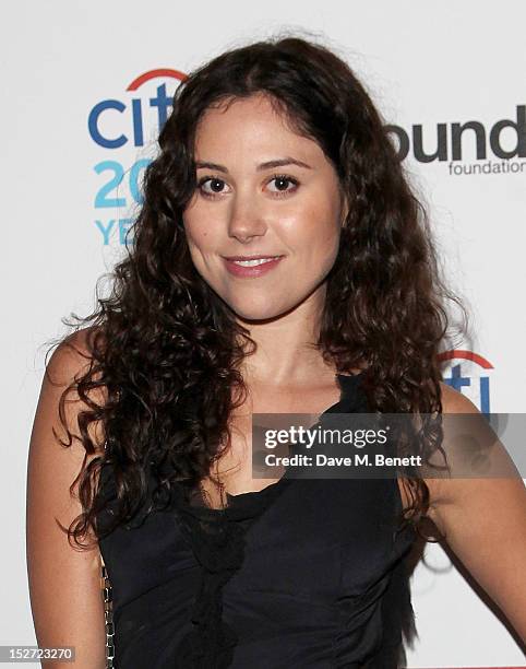 Eliza Doolittle arrives at the EMI Music Sound Foundation fundraiser at Somerset House on September 24, 2012 in London, England.