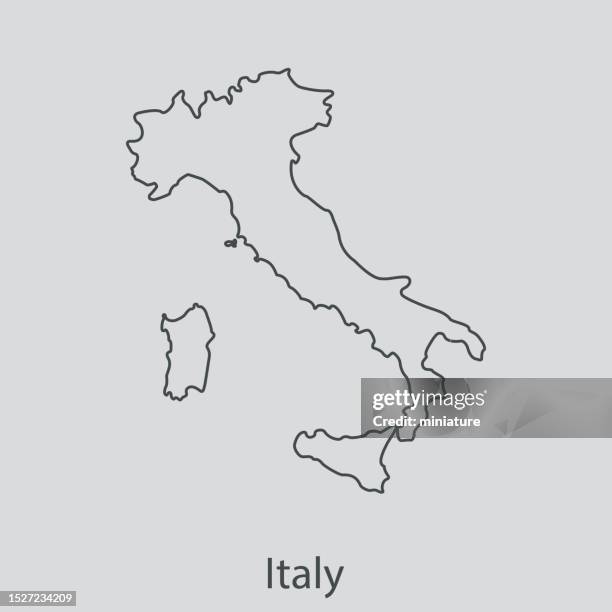 bildbanksillustrationer, clip art samt tecknat material och ikoner med italy map - italien