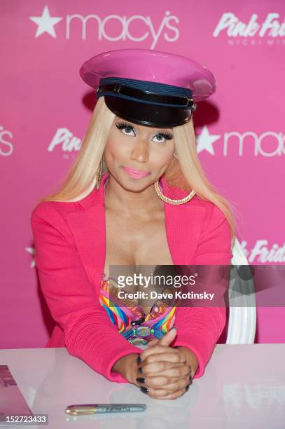 Nicki Minaj attends the Nicki Minaj "Pink Friday" Fragrance Launch Event at Macy's Herald Square on September 24, 2012 in New York City.