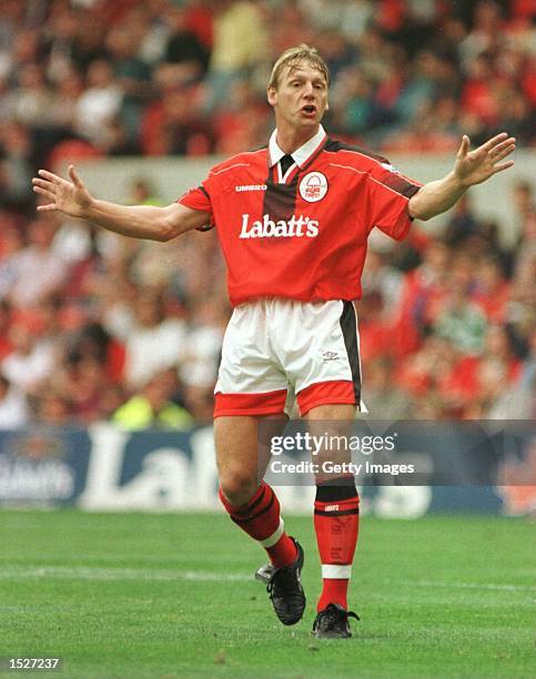 Captain Stuart Pearce of Forest during Chelsea v Nottingham Forest in the Umbro International tournament at the City Ground ,Nottingham. Mandatory...