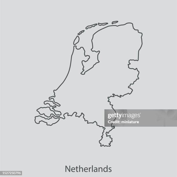 netherlands map - netherlands stock illustrations