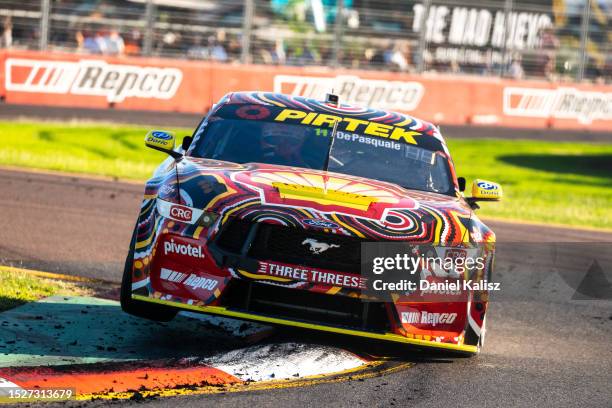 Anton de Pasquale driver of the Shell V-Power Racing Ford Mustang GT during the NTI Townsville 500, part of the 2023 Supercars Championship Series at...