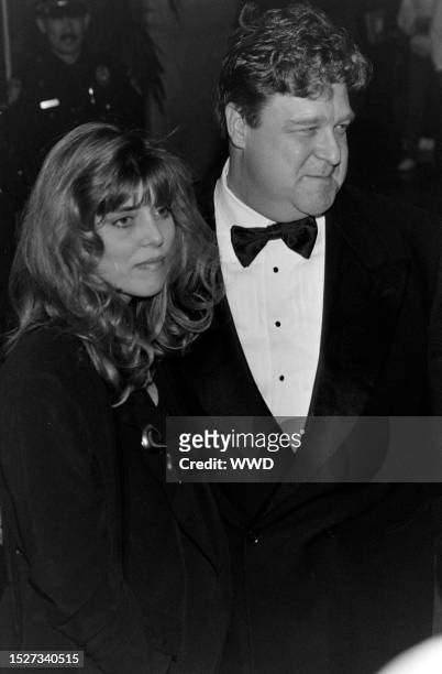 Actor John Goodman and Annabeth Hartzog attend the 50th Annual Golden Globe Awards at the Beverly Hilton Hotel on January 23 in Beverly Hills,...