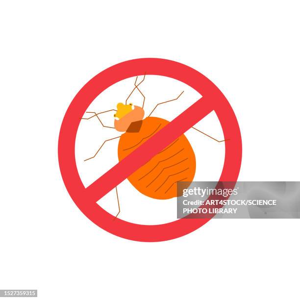 anti-insect sign, conceptual illustration - insect repellent stock illustrations