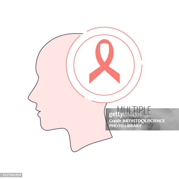 stockillustraties, clipart, cartoons en iconen met multiple sclerosis, conceptual illustration - multiple sclerose