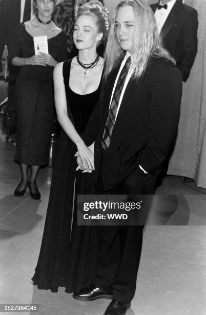 Actress Jennie Garth and musician Daniel B. Clark attend the 50th Annual Golden Globe Awards at the Beverly Hilton Hotel on January 23 in Beverly...