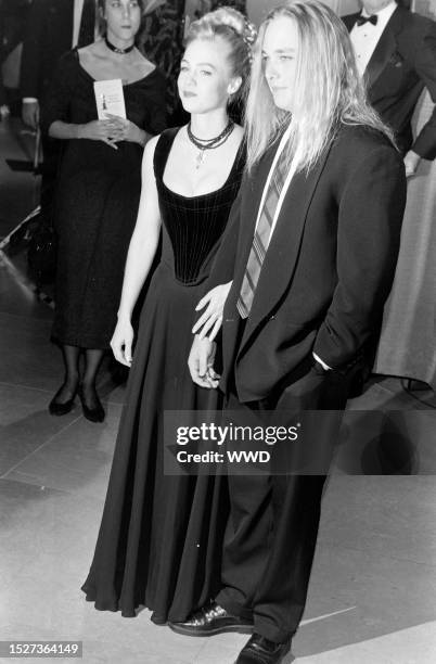 Actress Jennie Garth and musician Daniel B. Clark attend the 50th Annual Golden Globe Awards at the Beverly Hilton Hotel on January 23 in Beverly...