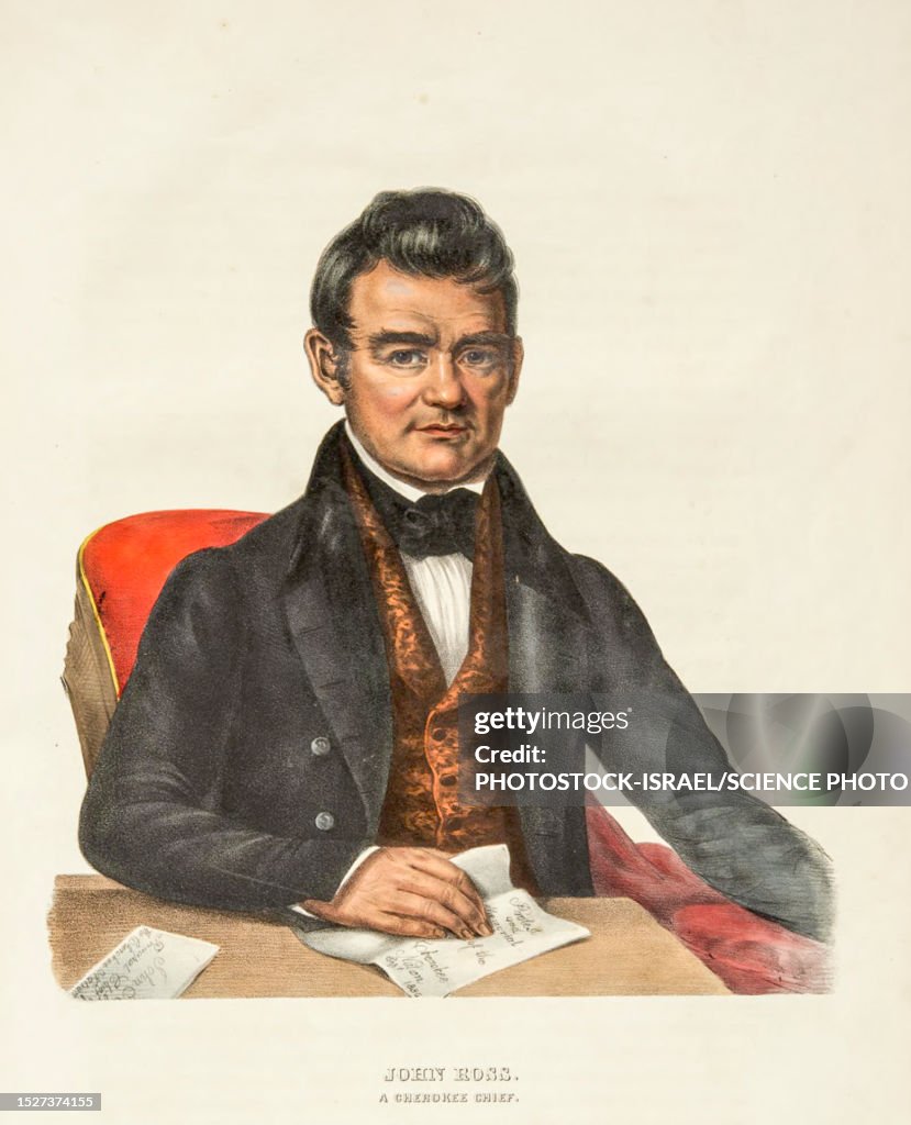 John Ross, Cherokee Chief, illustration