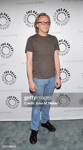 Executive Producer Bruce Timm attends the premiere of Warner Home Video's "Batman: The Dark Knight Returns, Part 1" at The Paley Center for Media on...