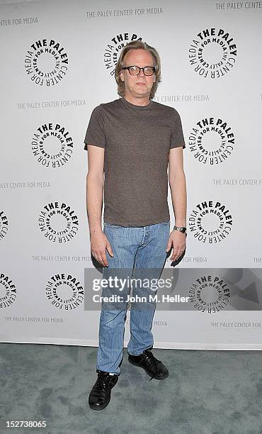 Executive Producer Bruce Timm attends the premiere of Warner Home Video's "Batman: The Dark Knight Returns, Part 1" at The Paley Center for Media on...