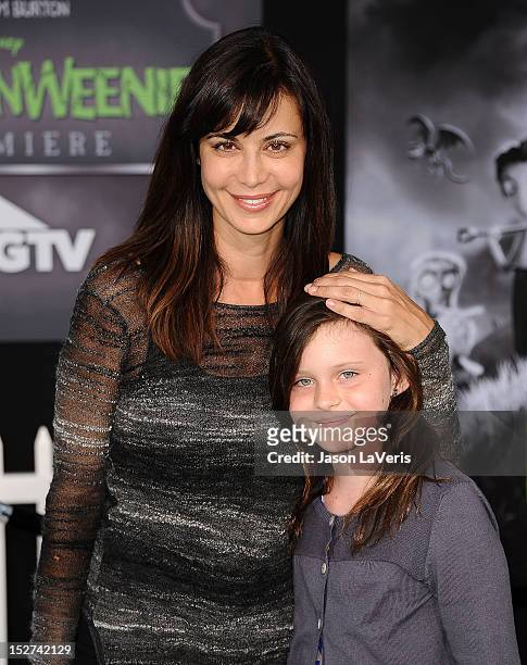 Actress Catherine Bell and daughter Gemma Beason attend the premiere of "Frankenweenie" at the El Capitan Theatre on September 24, 2012 in Hollywood,...