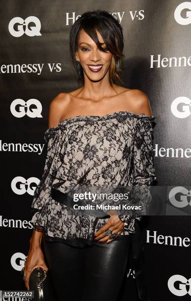 Actress Judi Shekoni attends the GQ October Cover Party With Chris Paul with Hennessy at Sayer's Club on September 24, 2012 in Los Angeles,...