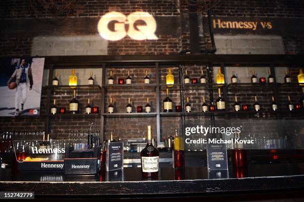 General views of atmosphere at the GQ October Cover Party With Chris Paul with Hennessy at Sayer's Club on September 24, 2012 in Los Angeles,...