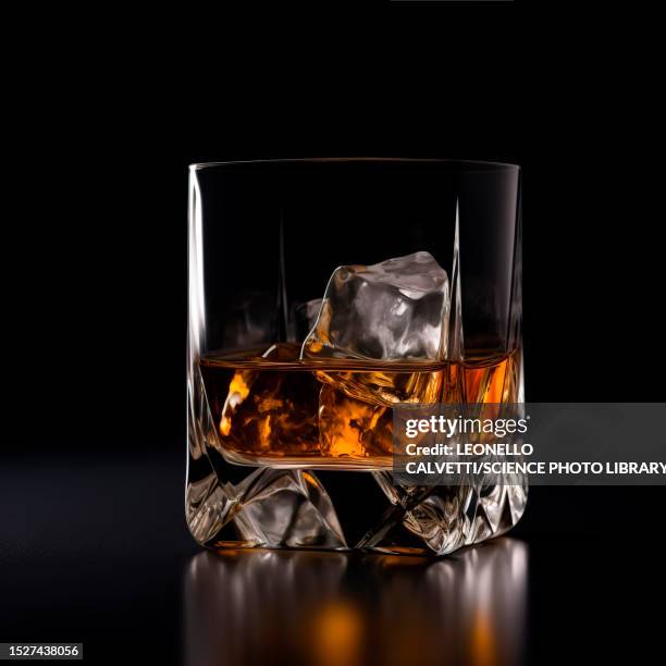 drink on the rocks, illustration - whisky stock illustrations