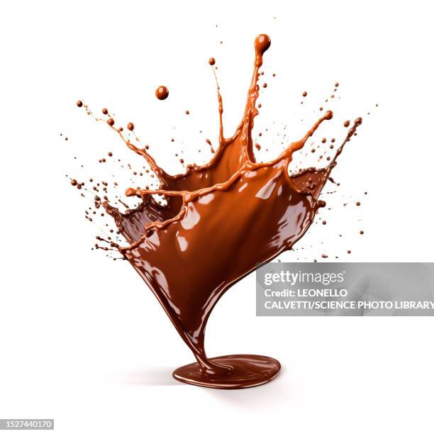 liquid chocolate splash, illustration - fond stock illustrations
