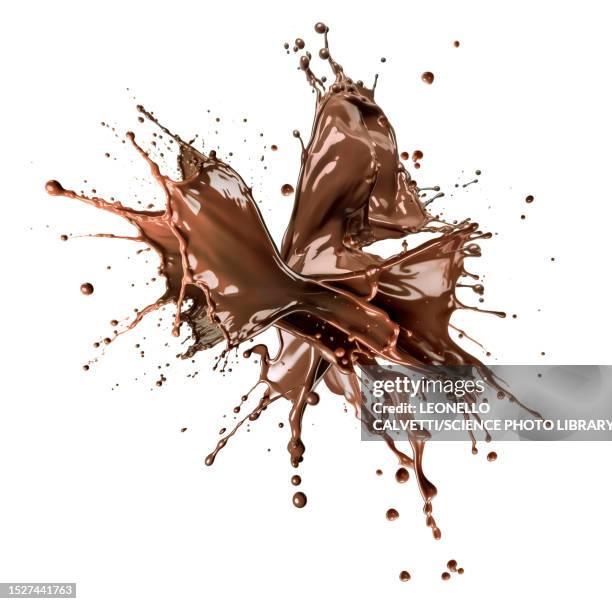 liquid chocolate splash, illustration - chocolate explosion stock illustrations