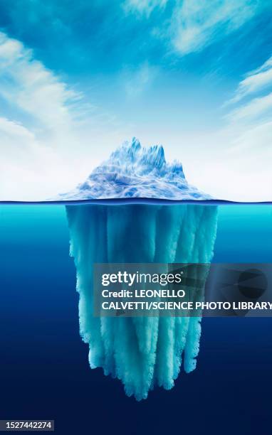 iceberg, illustration - underwater stock illustrations