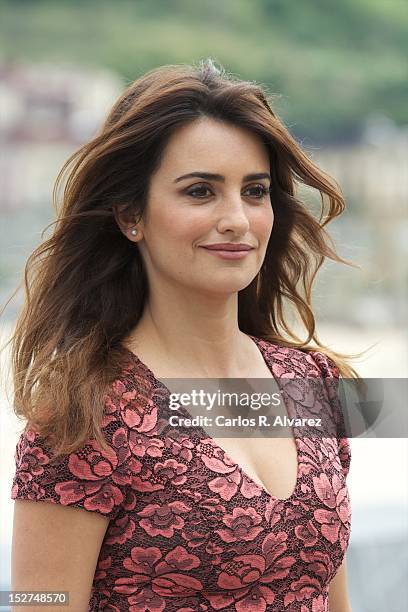 Spanish actress Penelope Cruz attends the "Venuto al Mondo" photocall at the Kursaal Palace during the 60th San Sebastian International Film Festival...