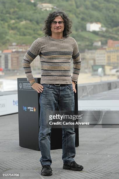 Director Ziad Doueiri attends the "The Attack" photocall at the Kursaal Palace during the 60th San Sebastian International Film Festival on September...