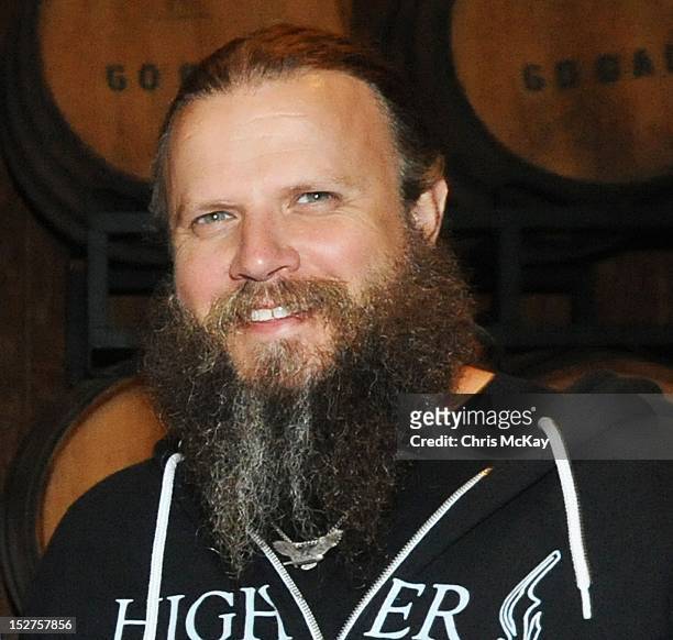 Jamey Johnson attends the concert following the 2012 Colt Ford & Friends Celebrity Golf Classic at Legends Golf Course Club on September 24, 2012 in...