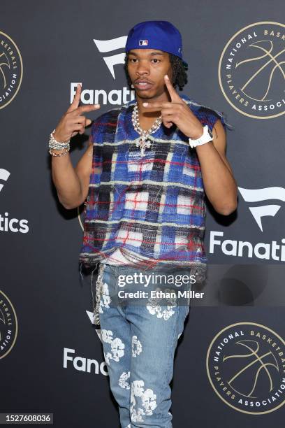 Lil Baby attends the Summer Players Party hosted by Michael Rubin, Fanatics, and the National Basketball Players Association on July 08, 2023 in Las...