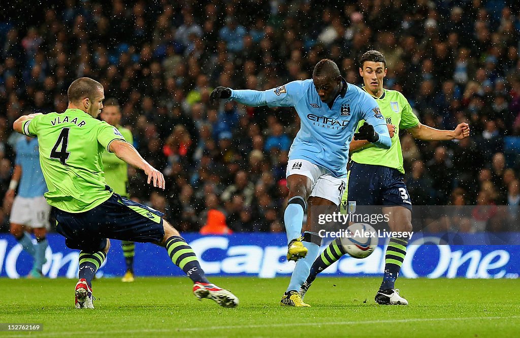 Manchester City v Aston Villa - Capital One Cup Third Round