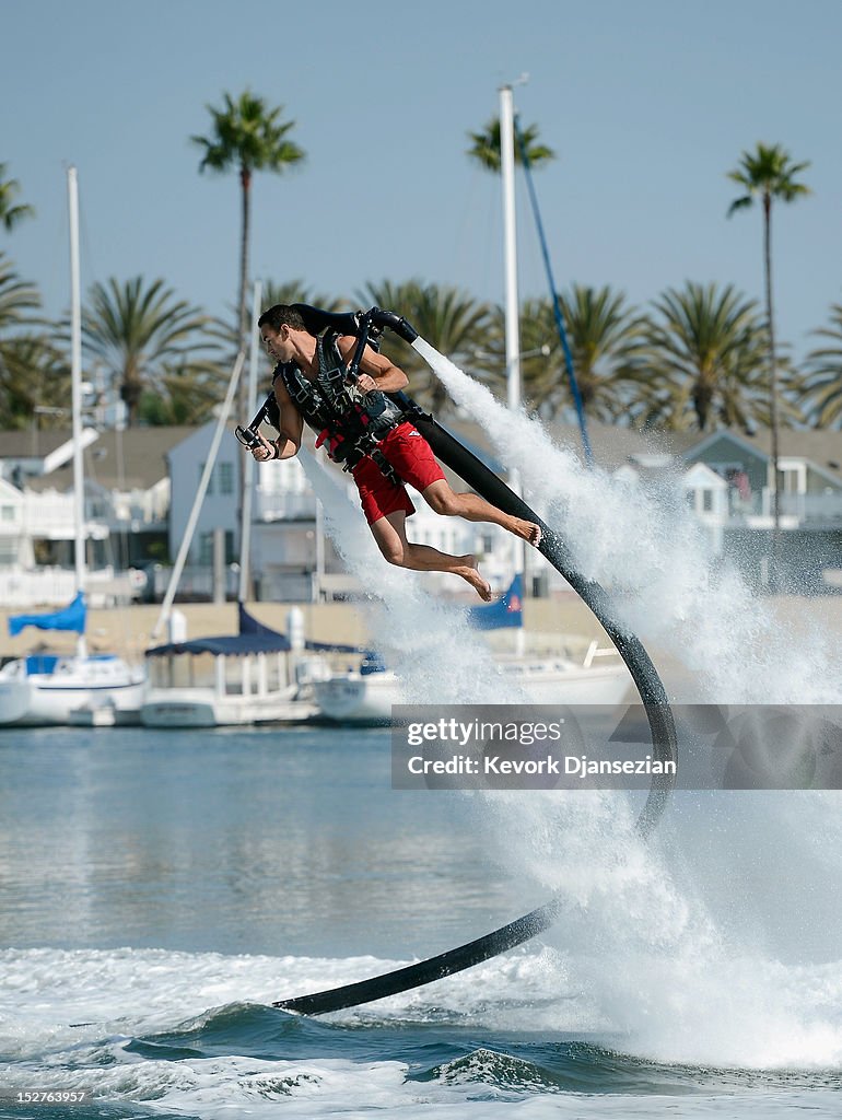 Jetpack Pilot Demonstrates Jet Device To Be Used For Record 26-Mile Attempt