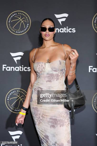 Liz Cambage attends the Summer Players Party hosted by Michael Rubin, Fanatics, and the National Basketball Players Association on July 08, 2023 in...