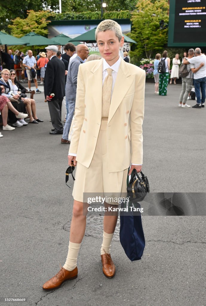 Celebrity Sightings At Wimbledon 2023 - Day 7