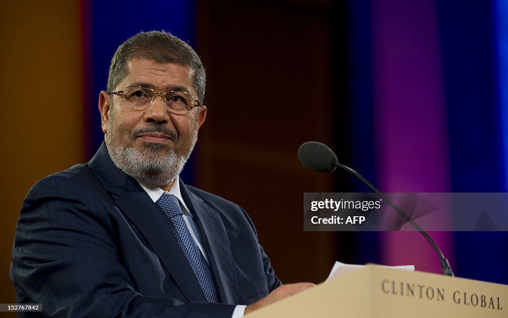 US-CLINTON GLOBAL INITIATIVE-MORSI