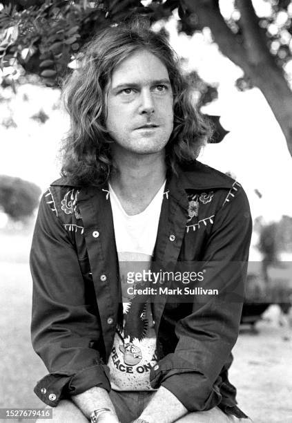 Singer/Songwriter/Musician Roger McGuinn at his home in Malibu, CA 1974.