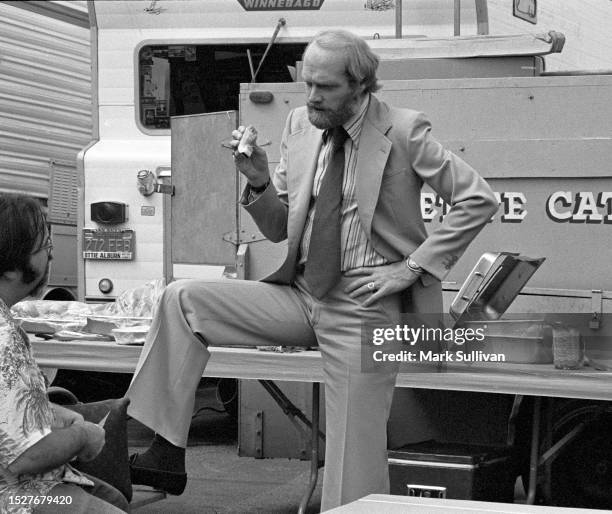 Singer/Songwriter Mike Love during rehearsal for the 3rd Annual Rock Awards, held at The Palladium, Hollywood CA 1977.