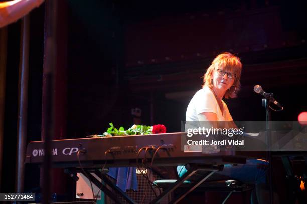 Karen Grotberg of The Jayhawks performs on stage at Sala Apolo on September 25, 2012 in Barcelona, Spain.