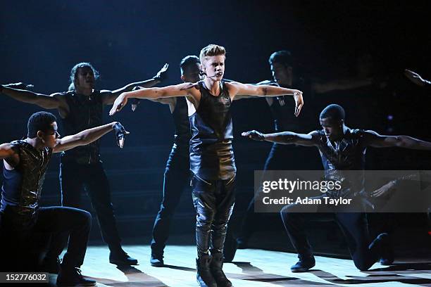 Episode 1501A" - Global superstar Justin Bieber hit the stage performing his second single, "As Long as You Love Me," from his latest album,...