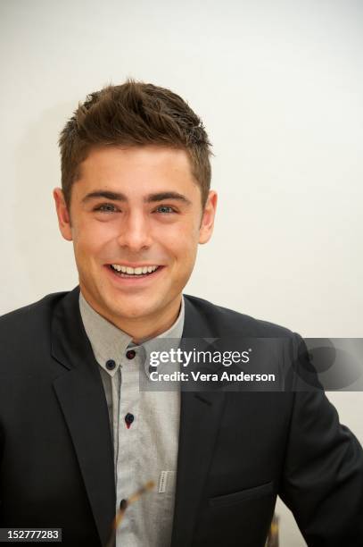 Zac Efron at "The Paperboy" Press Conference at Four Seasons Hotel on September 24, 2012 in Beverly Hills, California.