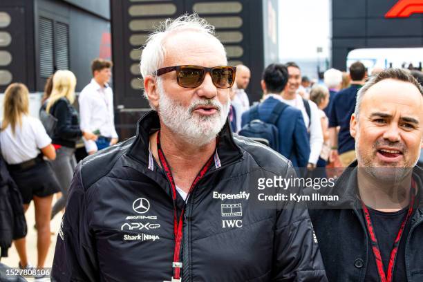 Danish actor, writer, and director Kim Bodnia during the F1 Grand Prix of Great Britain at Silverstone Circuit on July 9, 2023 in Northampton, United...