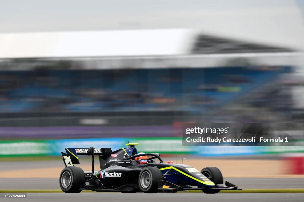 Max Esterson Racing Max Esterson of United States and Rodin Carlin drives on track during ...