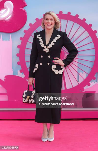 Emerald Fennell attends the "Barbie" European Premiere at Cineworld Leicester Square on July 12, 2023 in London, England.