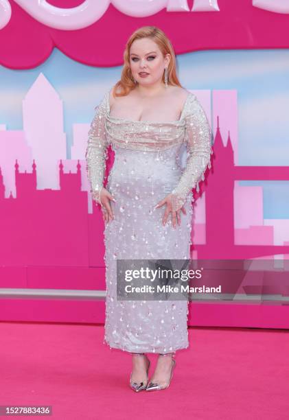 Nicola Coughlan attends the "Barbie" European Premiere at Cineworld Leicester Square on July 12, 2023 in London, England.